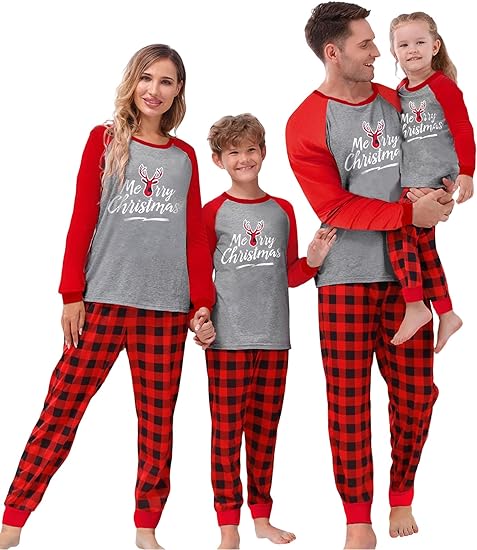 Photo 1 of AGERWAY Family Christmas Pajamas Matching Sets Long Sleeve Family Christmas Pjs Matching Pajama Pants For Family 2023 SIZE 3T 