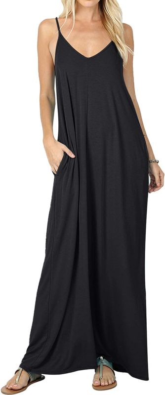 Photo 1 of CALIPESSA Women's 2023 Casual Loose Knit Maxi Dress with Pockets SIZE M