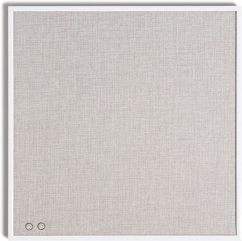 Photo 1 of  Frame Linen Board with White Metal Frame size 24x18inch