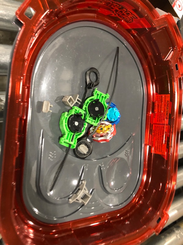 Photo 2 of BEYBLADE Burst Turbo Slingshock Rail Rush Battle Set -- Complete Set Burst Beystadium, Battling Tops, and Launchers (Amazon Exclusive)