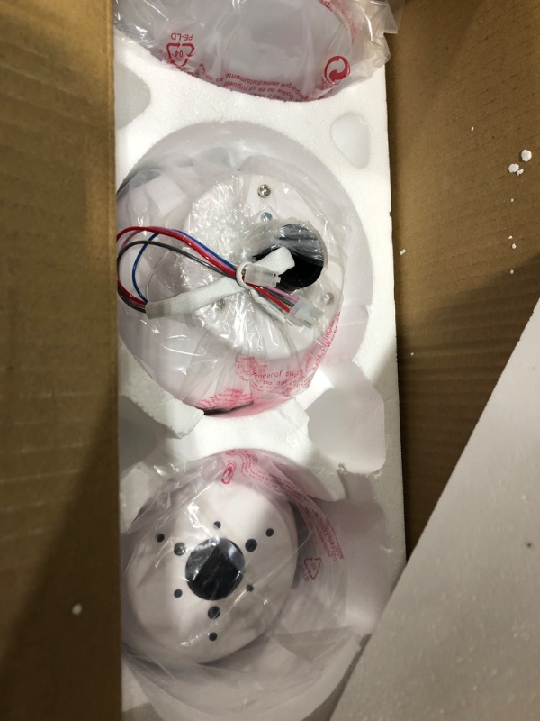 Photo 1 of Ceiling Fan with Lights, 30 inch Remote Control, Low Profile DC Smart Ceiling Fan Works with Alexa, Google Home & Smart APP, White Flush Mount Ceiling Fan Suitable for bedroom dining room kitchen 30 inch White