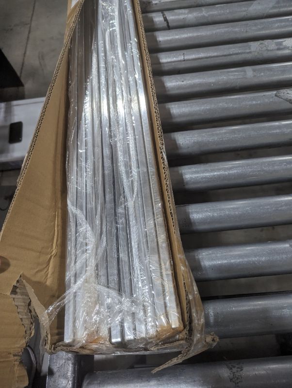 Photo 1 of Econoco Display Hangrail, Rectangular Tubing, 4' x 1/2" x 1-1/2" (Pack of 10) 4' x 1/2" x 1-1/2" Rectangular Tubing