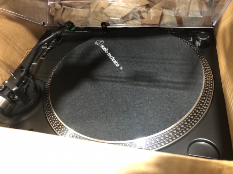 Photo 3 of Audio-Technica AT-LP120XUSB-BK Direct-Drive Turntable (Analog & USB), Fully Manual, Hi-Fi, 3 Speed, Convert Vinyl to Digital, Anti-Skate and Variable Pitch Control Black