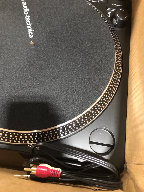 Photo 5 of Audio-Technica AT-LP120XUSB-BK Direct-Drive Turntable (Analog & USB), Fully Manual, Hi-Fi, 3 Speed, Convert Vinyl to Digital, Anti-Skate and Variable Pitch Control Black