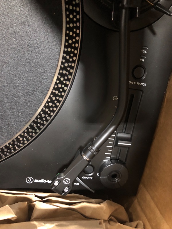 Photo 4 of Audio-Technica AT-LP120XUSB-BK Direct-Drive Turntable (Analog & USB), Fully Manual, Hi-Fi, 3 Speed, Convert Vinyl to Digital, Anti-Skate and Variable Pitch Control Black