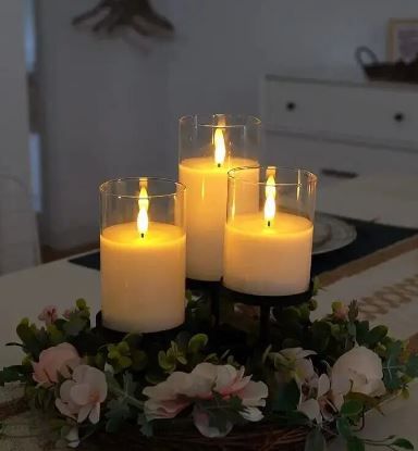 Photo 1 of 3Pcs Led Flameless Electric Candles Lamp Acrylic Glass Battery Flickering Fake Tealight Candle Bulk for Wedding Christmas
1 sold