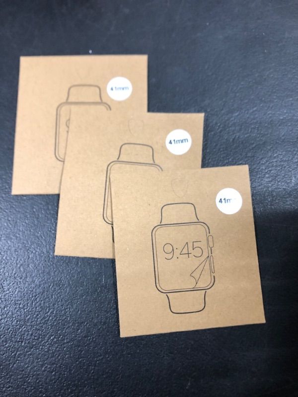 Photo 1 of Surround Point Luxury Crystal Clear Screen Protector Compatible with Apple Watch Series 6 SE Series 5 Series 4 (41 mm) (set of 3)
