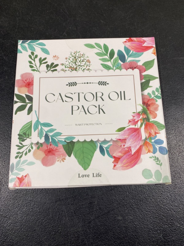 Photo 3 of 2PCS Castor Oil Pack,Castor Oil Pack wrap Organic Cotton,Thyroid Support for Women,Castor Oil wrap,Castor Oil Pads?Oil-Free? 
