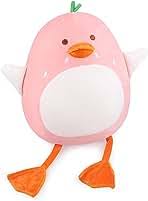 Photo 1 of Achwishap Strawberry Duck Stuffed Animals,Duck Plush Pillow,Duck Hugging Pillow Plushy Toy,Kawaii Duck Plushies,Unique Duck Cuddle Pillow Cushion Doll for Gifts Girls Boys(15.7”Pink)