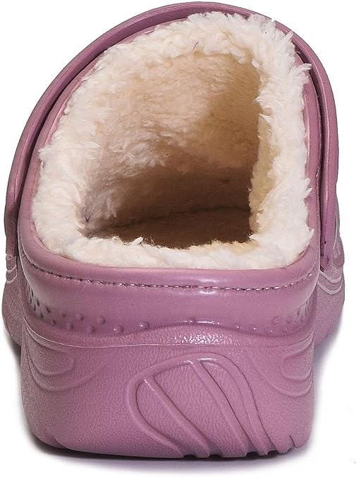 Photo 2 of 10.5 shoe size Womens Fur Lined Clogs Waterproof Garden Shoes Winter Warm House Slippers Indoor Outdoor Mules 