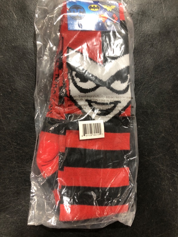 Photo 2 of DC Comics Harley Quinn Knee High Socks 2 Pair Pack