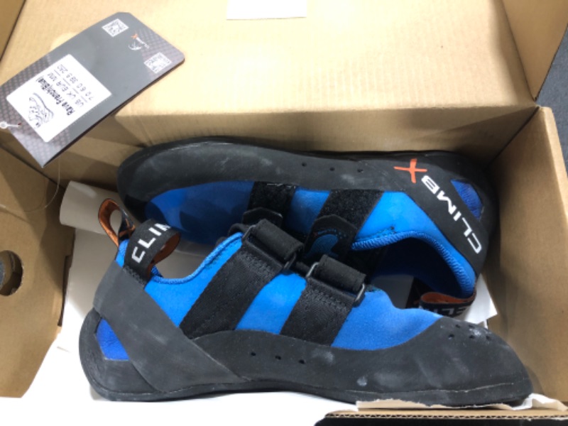 Photo 2 of Climb X Rave Strap Climbing Shoe, French Blue Size 7
