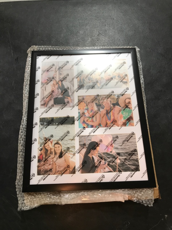 Photo 1 of  5 Openings Family Collage Picture Frames, Wall Hanging  Photo Frame, Black