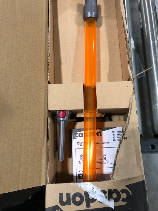 Photo 1 of Casdon Little Helper Dyson Cord-Free Vacuum Cleaner Toy, Grey, Orange and Purple (68702) Dyson Ball Vacuum Toy Vacuum with Working Suction and Sounds, 2 lbs, Grey/Yellow/Multicolor Toy + Dyson Ball Vacuum