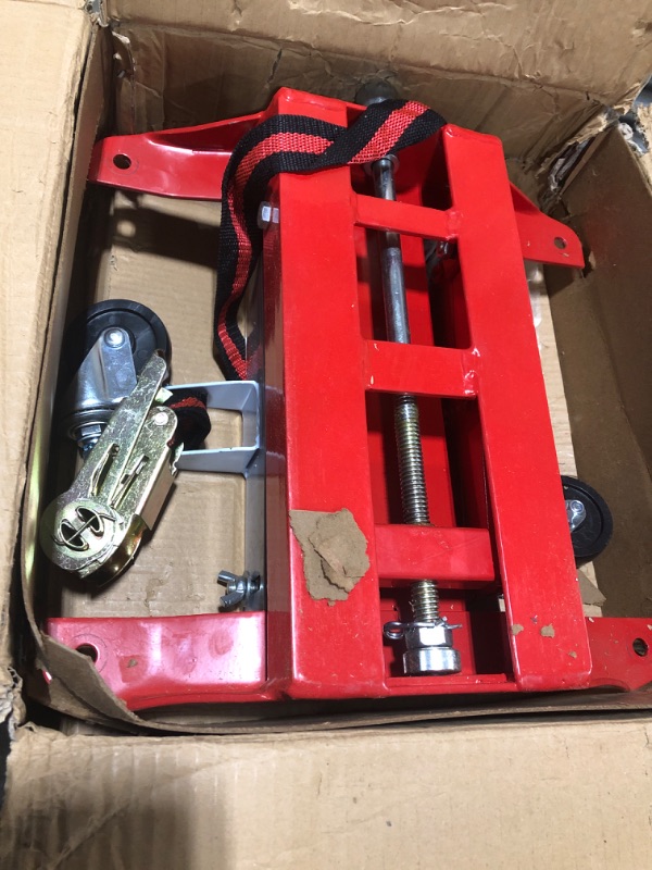 Photo 2 of AFF Heavy Duty Transmission Jack (Multiple Weight Capacities) - Constructed with High-Grade Steel, Red 450 lbs Capacity