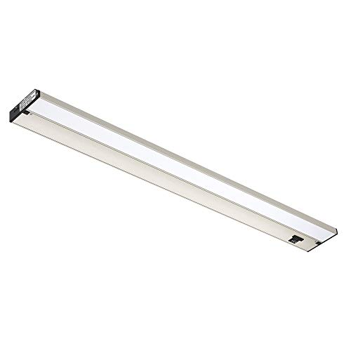 Photo 1 of GETINLIGHT 3 Color Levels Dimmable LED Under Cabinet Lighting with ETL Listed, 32-inch, Warm White (2700K), Soft White (3000K), Bright White (4000K), Brushed Nickel Finished, IN-0210-4-SN