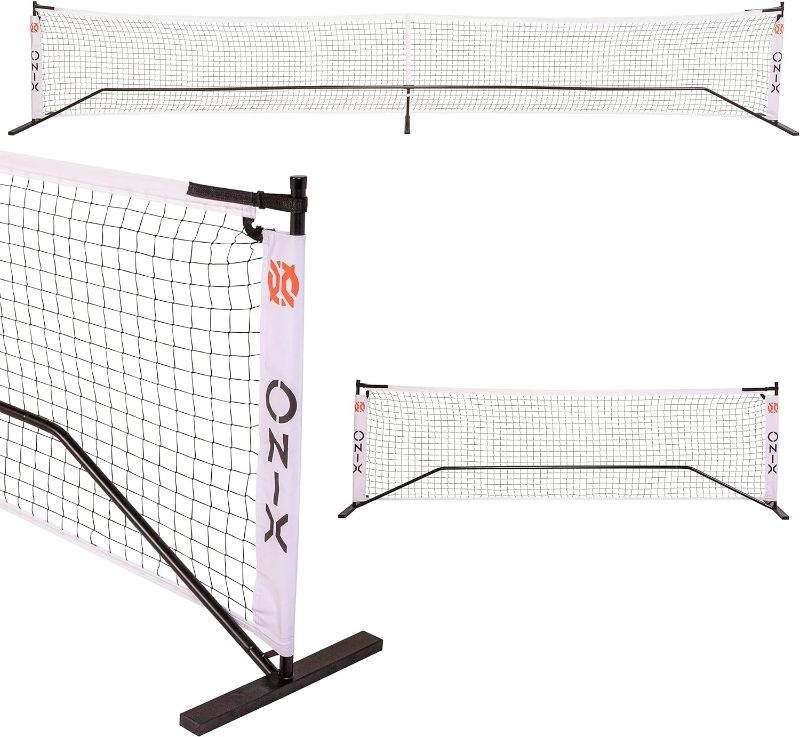 Photo 1 of  ONIX Pickleball 2-in-1 Regulation-Size Portable Net and Practice Net Set Includes Carrying Case with Wheels 