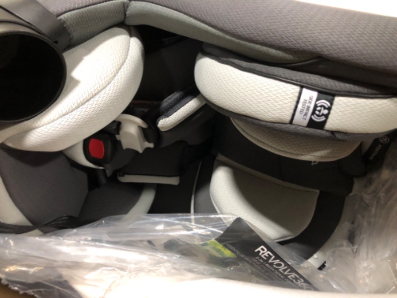 Photo 1 of Evenflo Gold Revolve360 Slim 2-in-1 Rotational Car Seat with SensorSafe (Pearl Gray) Gold Revolve Slim Sensorsafe Pearl Gray