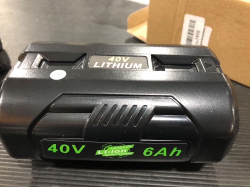 Photo 2 of ANTRobut 40V 6.5Ah Battery Replacement for Ryobi 40V Lithium Battery Compatible with Ryobi 40 Volt OP4050A OP4015 OP4026 OP40201 OP40261 OP4030 OP40301 OP4040 OP4050 OP40601 1-pack battery