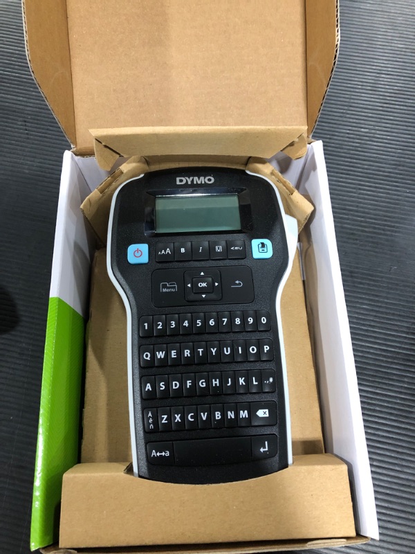 Photo 2 of DYMO LabelManager 160 Portable Label Maker Bundle, Easy-to-Use, One-Touch Smart Keys, QWERTY Keyboard, Large Display, For Home & Office Organization, Includes 3 D1 label cassettes Machine + 3 Tapes