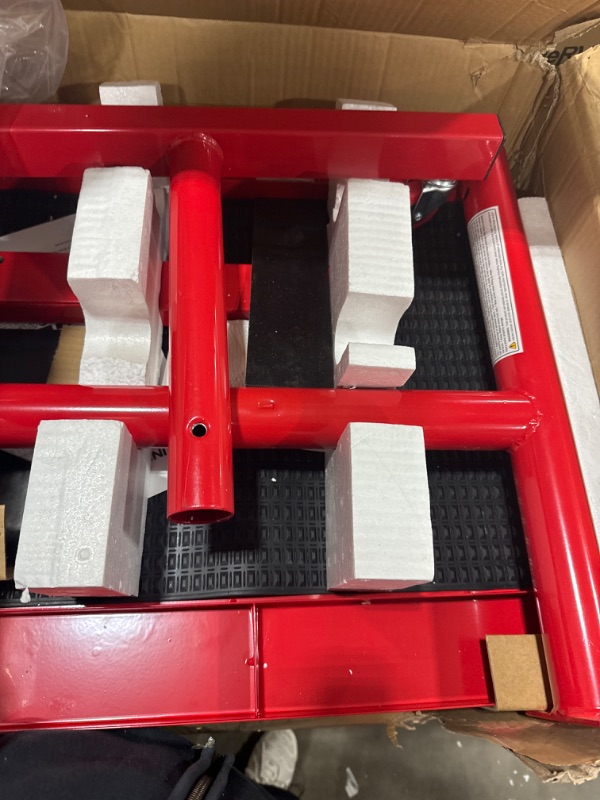 Photo 1 of Sunex 8019 Heavy Duty Adjustable Work Table with Drawer Red Deluxe Work Table Work Table