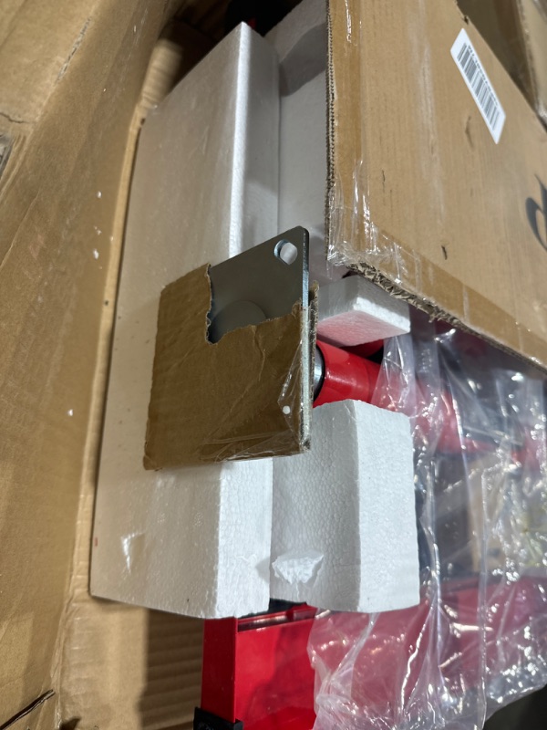 Photo 1 of Sunex 8019 Heavy Duty Adjustable Work Table with Drawer Red Deluxe Work Table Work Table