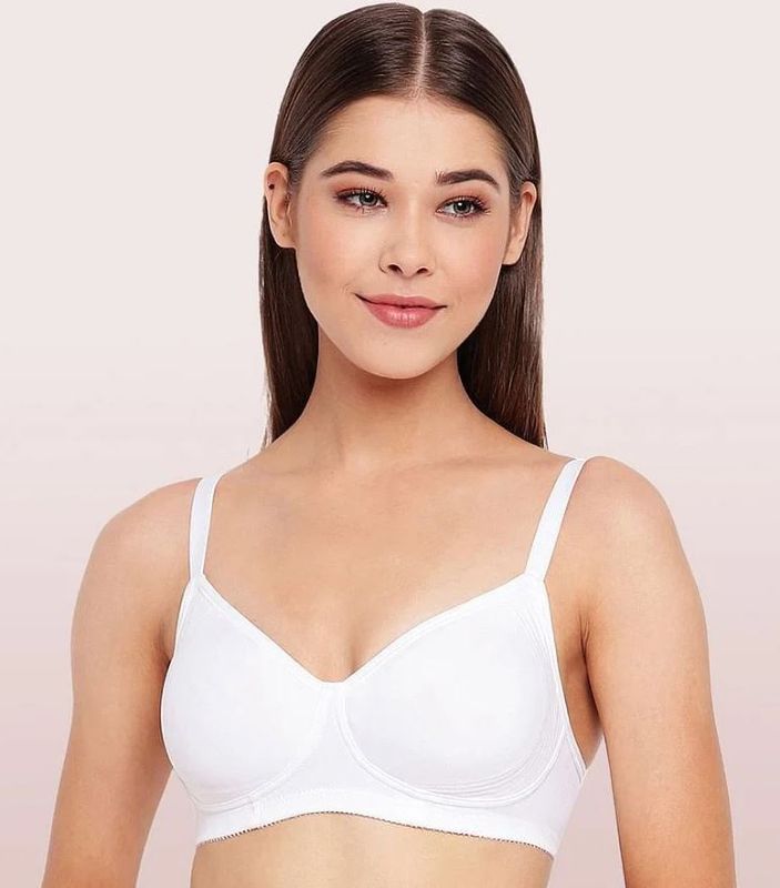 Photo 1 of Enamor Core Cotton Non Padded Side Support Bra - A042 38dd White
