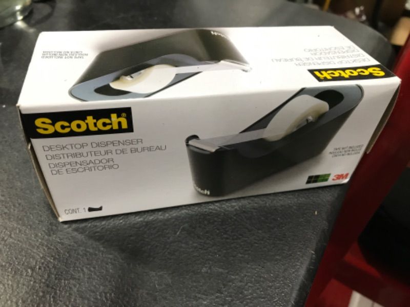 Photo 2 of Scotch Desktop Tape Dispenser Black