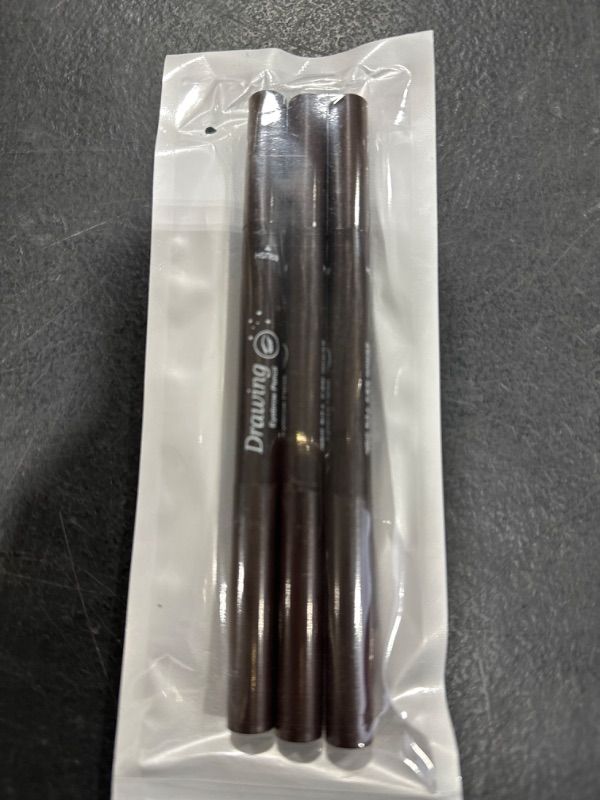 Photo 2 of 3 Classic Eyebrow Pencils,Long Lasting, Waterproof, Double-headed Automatic Rotating Eyebrow Pencil,[3-in-1]Eyebrow Pencil *3;Dark Brown #-0907031 Dark Brown Eyebrow Pencil *3; #-0907031
