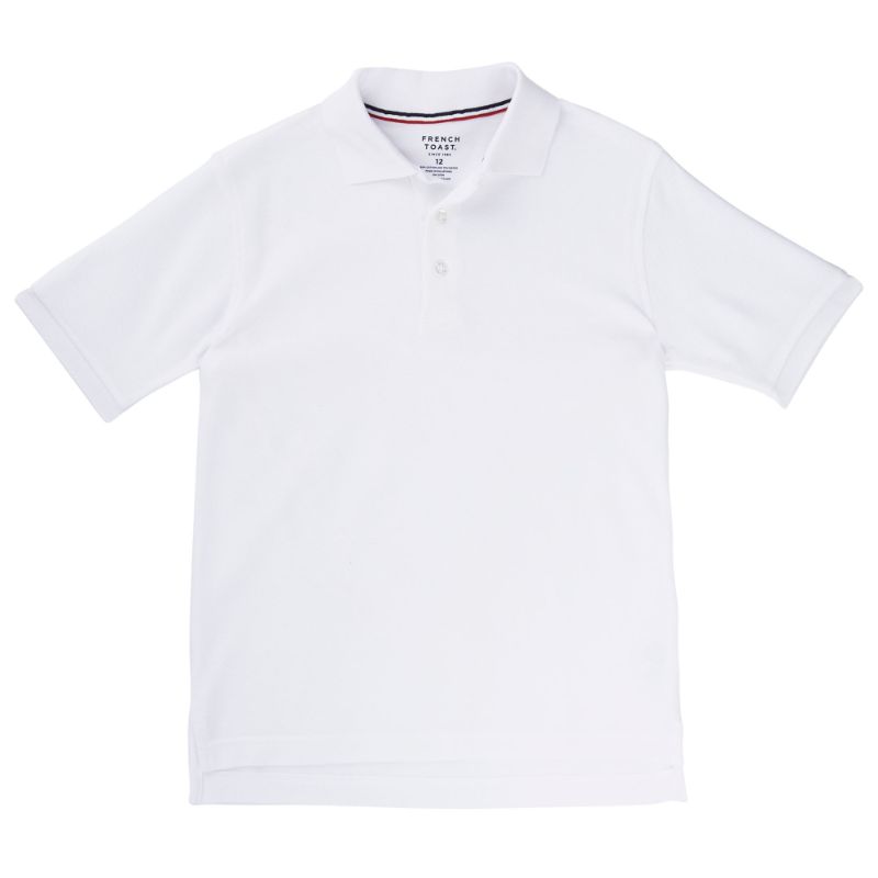 Photo 1 of French Toast Little & Big Boys Short Sleeve Polo Shirt, X-large, White
