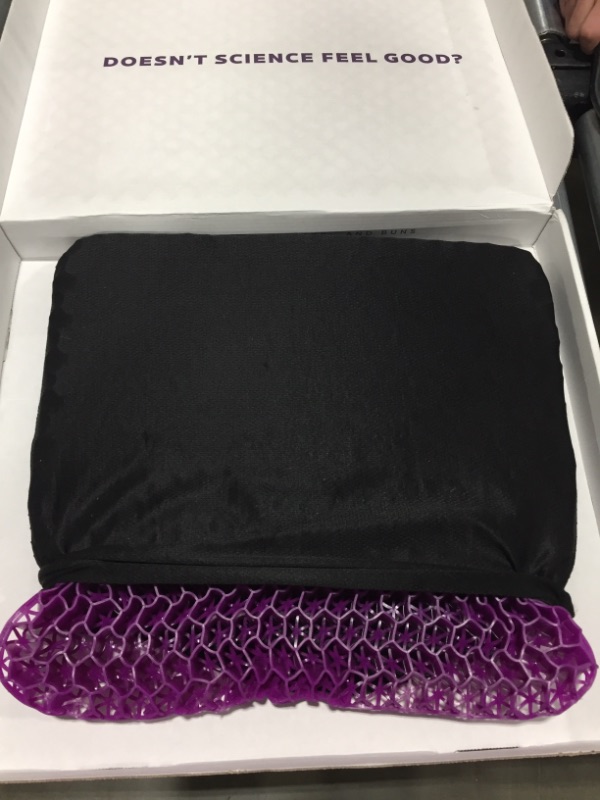 Photo 2 of Purple Royal Seat Cushion - Seat Cushion for The Car Or Office Chair - Temperature Neutral Grid