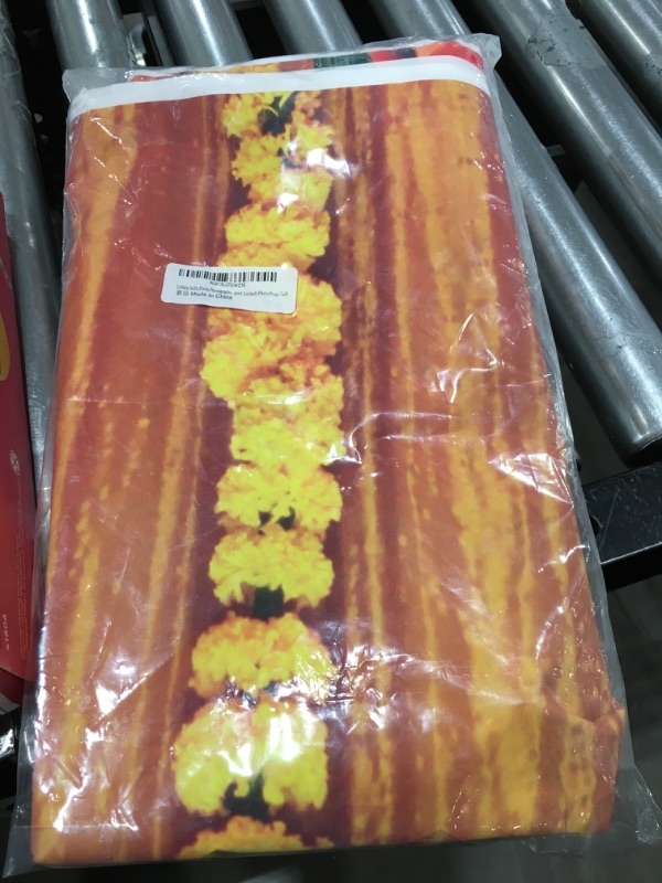 Photo 1 of Lofaris India Pooja Photography Backdrop Puja Ganpati Pooja Traditional Mehndi Festival Background Decorations Wedding Party Marigold Garlands Photo Props 7x5ft