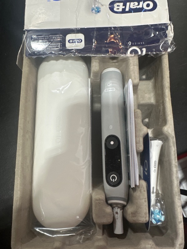 Photo 2 of Oral-B iO Series 6 Electric Toothbrush with (1) Brush Head, Gray Opal iO6 (Gray Opal)