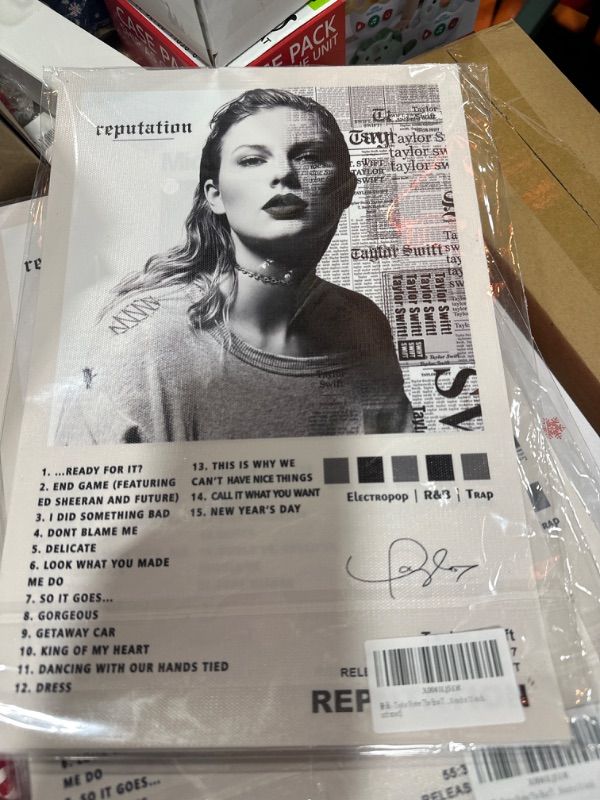 Photo 2 of NATJUN Taylor Poster Swift Reputation Poster Canvas Poster Unframe:12x18inch(30x45cm)