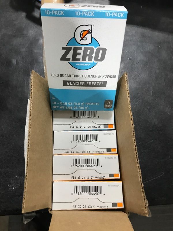 Photo 2 of Gatorade Zero Powder, 3 Flavor Variety Pack, 0.10oz Sticks, 50 Count BB 1/22/2024