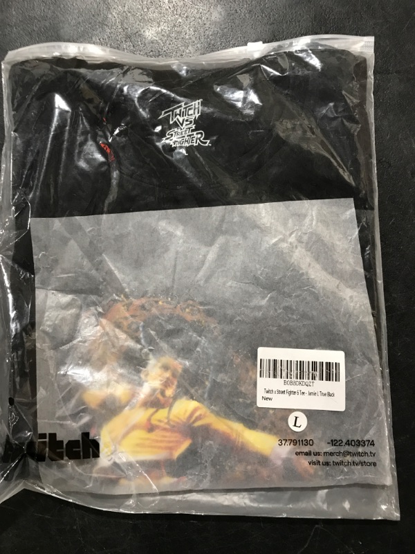 Photo 1 of Twitch x Street Fighter 6 Tee Large True Black