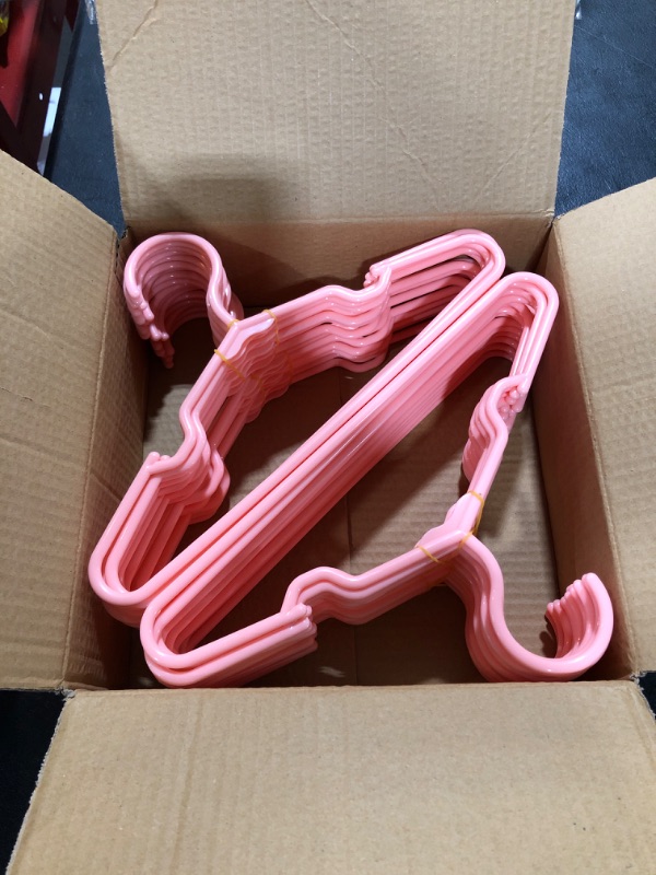 Photo 1 of 40 pcs Pink Baby Nursery Closet Hangers,Non-Slip Laundry Infant Pant Hanger for Newborn Clothes Gift,Ultra-Thin Child Coat Hanger for Girl Boy Toddler Kid Pink 40