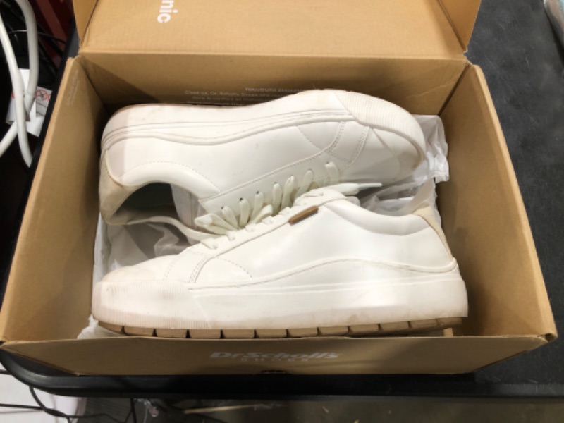 Photo 2 of Dr. Scholl's Shoes Women's Time Off Sneaker 9 White Smooth