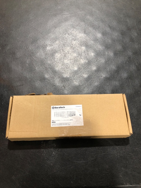 Photo 1 of DURATECH 10-Inch Adjustable Wrench, Wide Jaw Opening Black Oxide Finish Plumbing Wrench, CR-V Steel, SAE and Metric Scale Marked, Ergonomic Grip