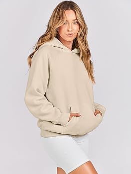 Photo 1 of ANRABESS Women Hoodies Fleece Oversized Sweatshirt Casual Basic Long Sleeve Athletic Workout Pullover Fall Clothes SIZE XS 