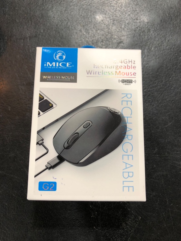 Photo 2 of VEGCOO Wireless Mouse, Rechargeable Computer Mouse, Silent Mouse Ergonomic Mice Bluetooth & USB Connection Two Modes Switchable, Multi-Device Connection Office Mouse for Mac Windows(White)