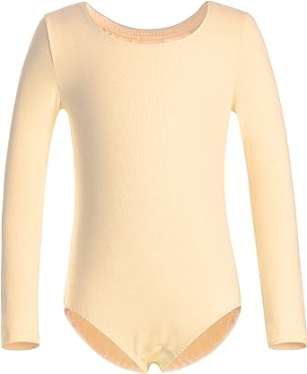 Photo 1 of DANSHOW Girls' Team Basic Long Sleeve Leotard for Toddler Gymnastics Dance Ballet SIZE L