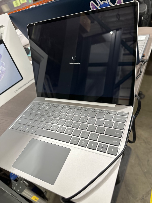 Photo 3 of Microsoft Surface Laptop Go 3 (2023) - 12.4" Touchscreen, Thin & Lightweight, Intel Core i5, 8GB RAM, 256GB SSD SSD, with Windows 11, Platinum Color 256GB SSD Platinum