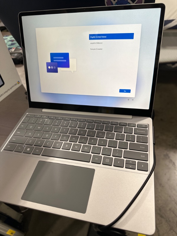 Photo 4 of Microsoft Surface Laptop Go 3 (2023) - 12.4" Touchscreen, Thin & Lightweight, Intel Core i5, 8GB RAM, 256GB SSD SSD, with Windows 11, Platinum Color 256GB SSD Platinum