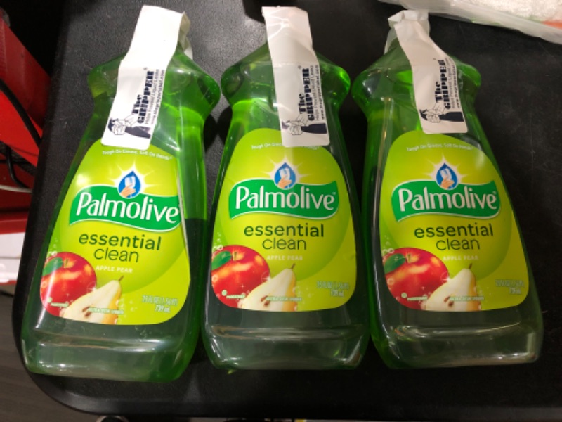 Photo 2 of 3x Bottles Palmolive Essential Clean Green Apple & Pear Dish Soap | 12.6 fl oz