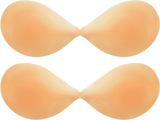 Photo 1 of BRABIC Plunge Strapless Sticky Push Up Bra Backless Adhesive Invisible, with Nipple Covers
LARGE