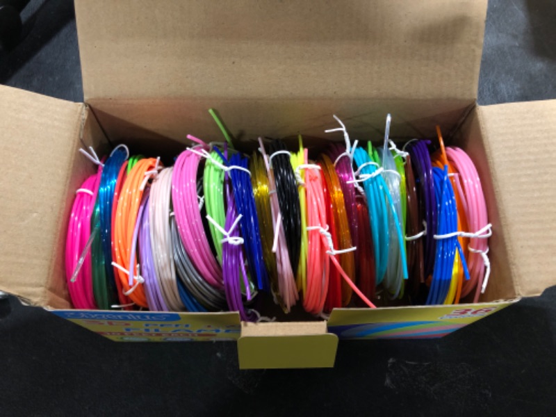 Photo 2 of 3Dgenius 36 Colors 3D Pen Filament 1.75mm PLA, Each Color 10 Feet, Total 360 Feet 3D Pen Filament Refills 3D Printing Pen Refills with High-Precision Diameter Not Compatible with 3Doodler Pen 10 Feet Each, 36 Colors