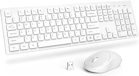 Photo 1 of Wireless Keyboard and Mouse, Trueque Silent 2.4GHz Cordless Full Size USB Mouse Combo, Long Battery Life, Lag-Free for Computer, Laptop, PC, Windows, Mac, Chrome OS