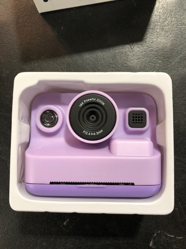 Photo 2 of Dylanto Instant Print Camera for Kids,2.4 Inch Screen Kids Instant Cameras, Christmas Birthday Gifts for Girls Age 3-12, Portable Toddler Toy for 3 4 5 6 7 8 9 10 Year Old Girls Boys Purple