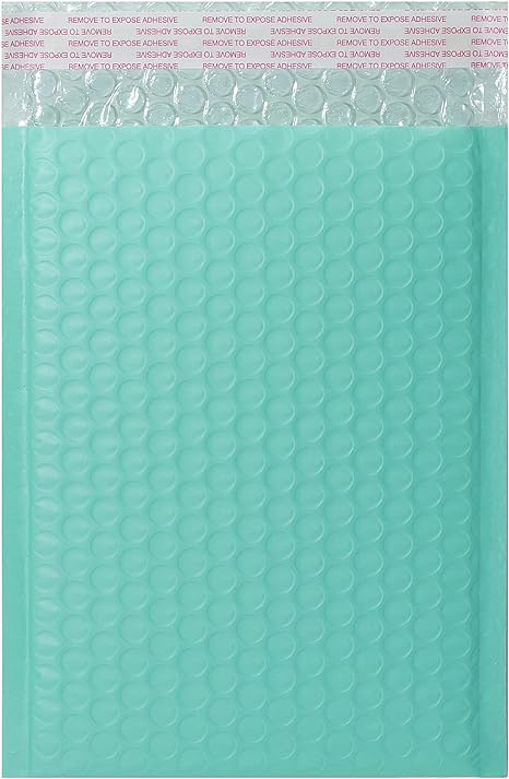 Photo 1 of DGSLTENV 6x9" Teal Bubble Mailers (50-Pack) 